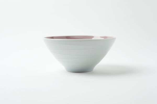 Schüssel 20cm, Linien, heiderot