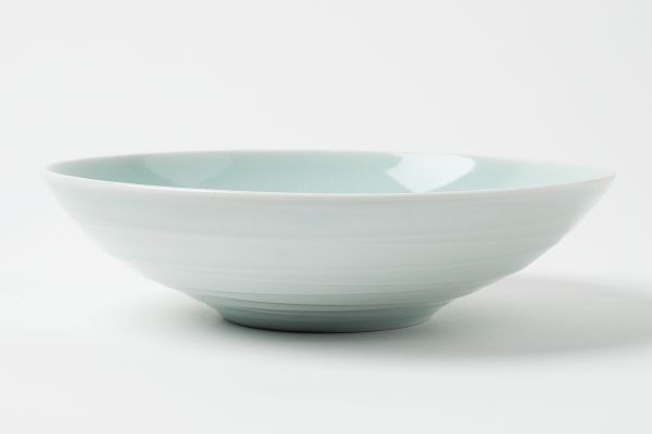 Schale 24cm, Linien, seladongrün