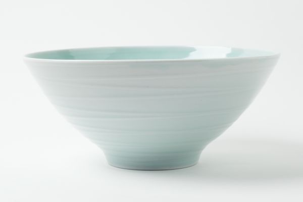 Schüssel 28cm, Linien, seladongrün